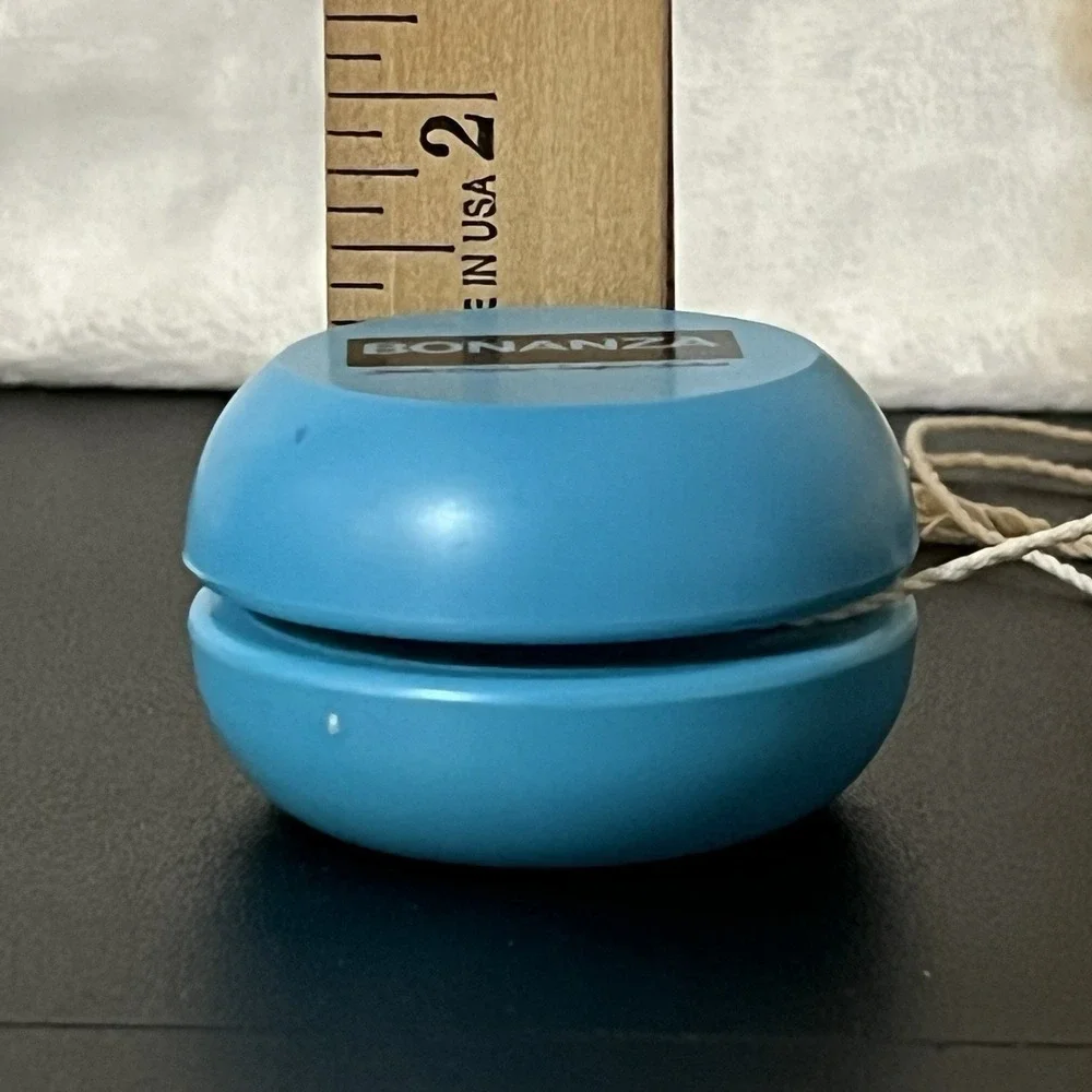 RARE Vintage Bonanza Steakhouse Restaurant Advertising YO-YO Yo Yo Blue Plastic